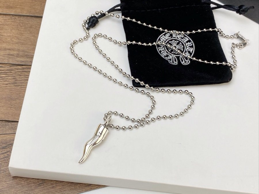 專櫃複刻Chrome Hearts克羅心飾品 狼牙吊墜項鍊