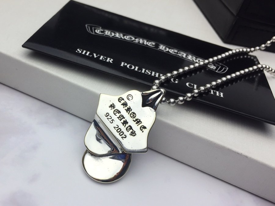 一比一複刻Chrome Hearts克羅心飾品 大號滾石舌頭吊墜項鍊