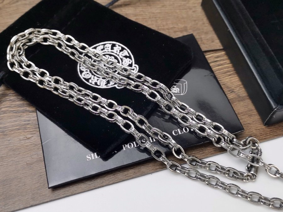 複刻Chrome Hearts克羅心飾品 桃心十字架吊墜 字母PAPERCHAIN項鍊