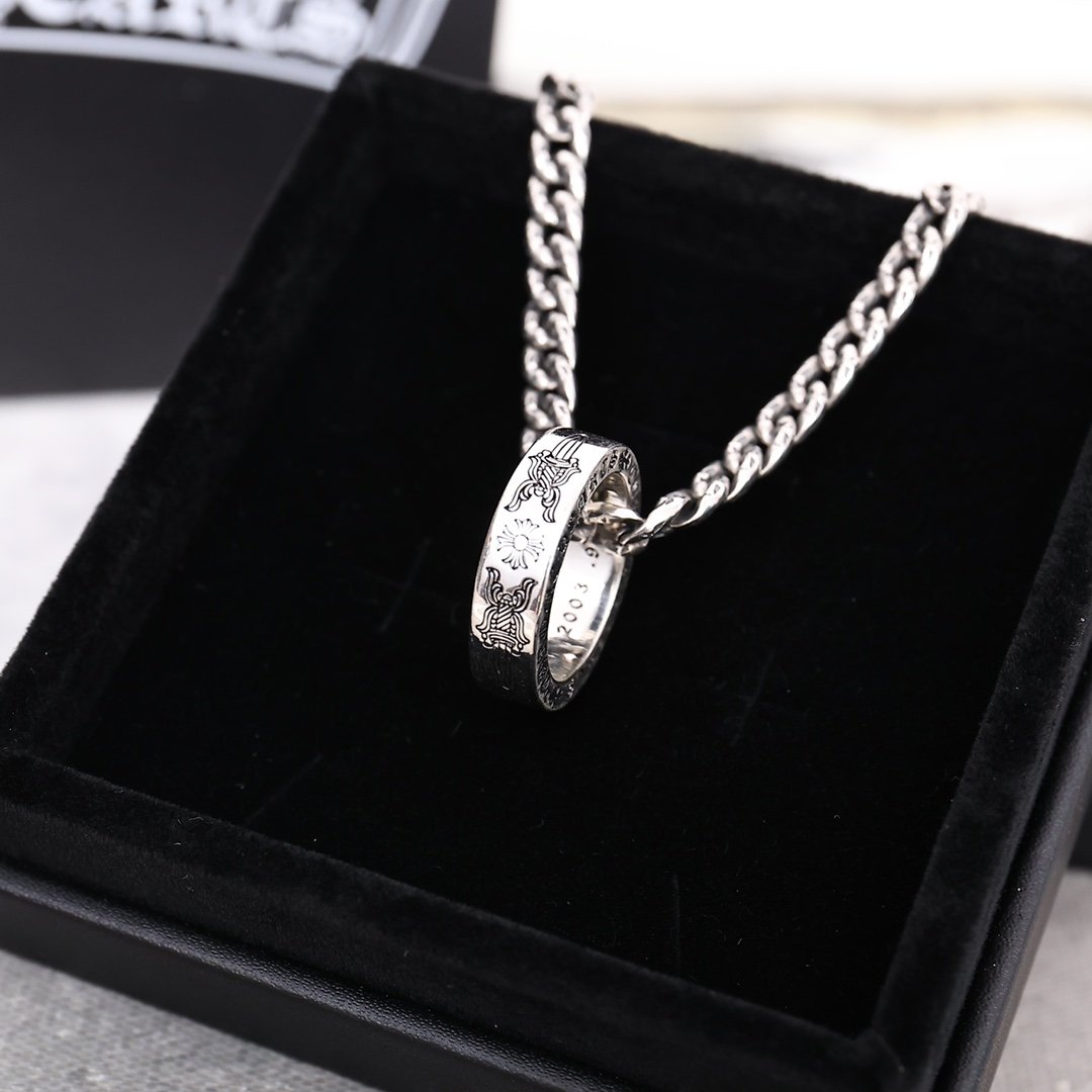 專櫃1比1Chrome Hearts克羅心飾品 NTFL 吊墜戒指項鍊 