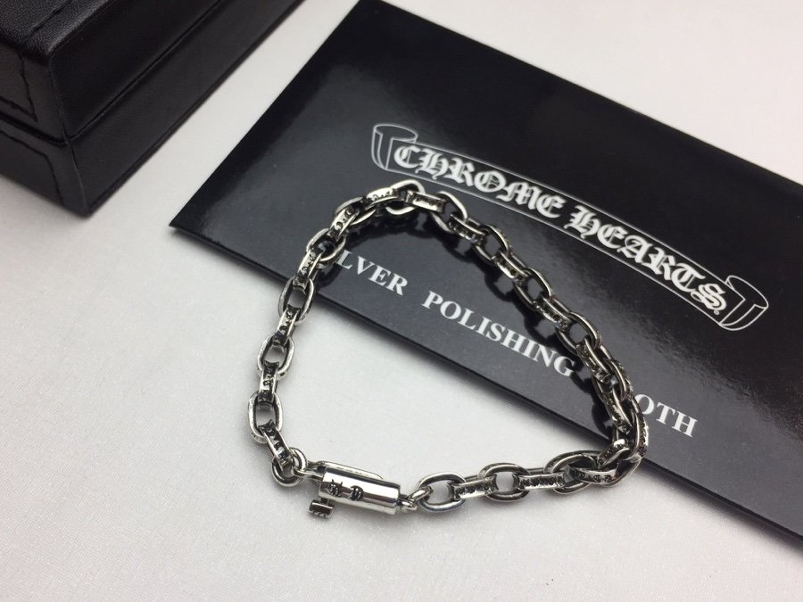 複刻一比一Chrome Hearts克羅心飾品 字母PAPERCHAIN手鍊