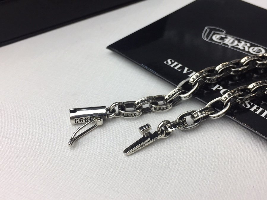 複刻一比一Chrome Hearts克羅心飾品 字母PAPERCHAIN手鍊