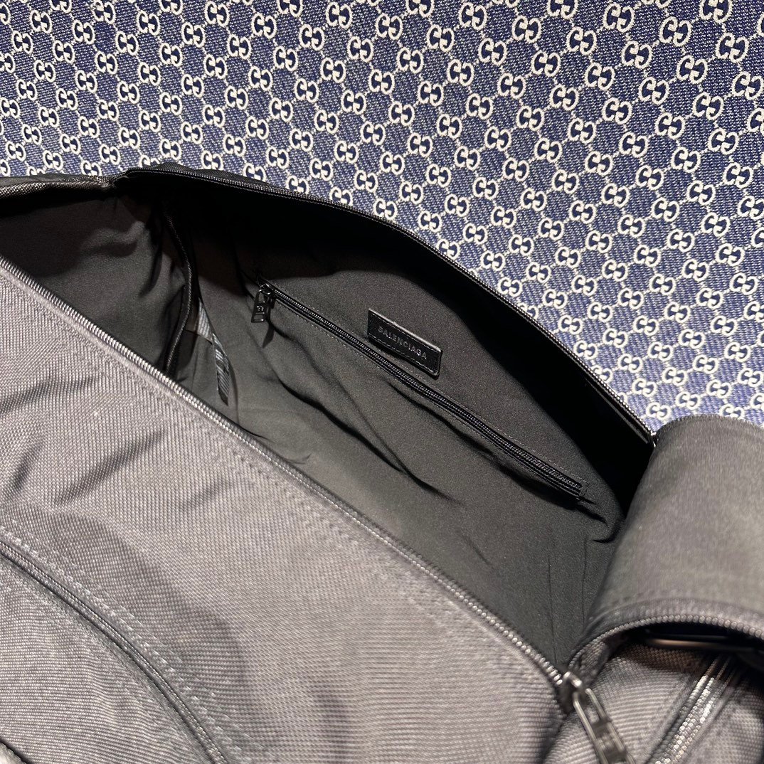 原單高仿balenciaga巴黎世家包包 黑色Army 大號 尼龍斜背手提旅行包