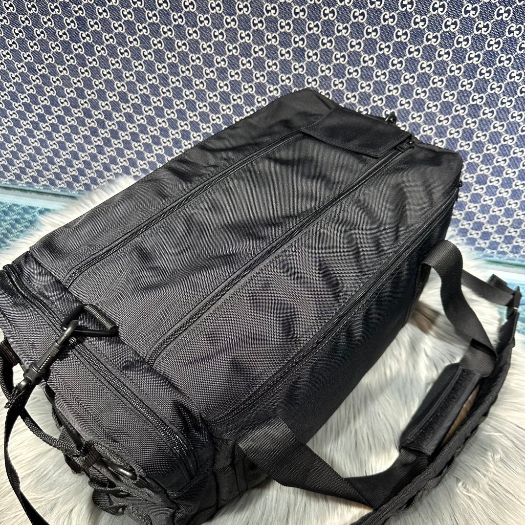 原單高仿balenciaga巴黎世家包包 黑色Army 大號 尼龍斜背手提旅行包 