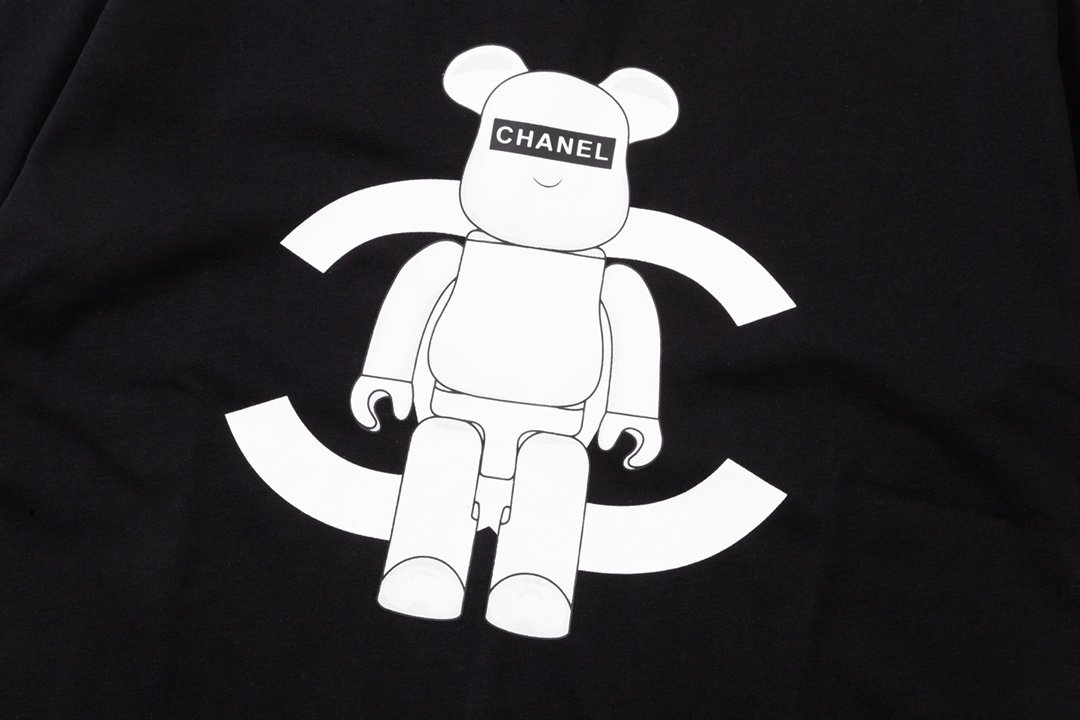香奈兒CHANEL高仿精品衣服暴力熊純棉圓領短袖T恤 真品質感 值得擁有