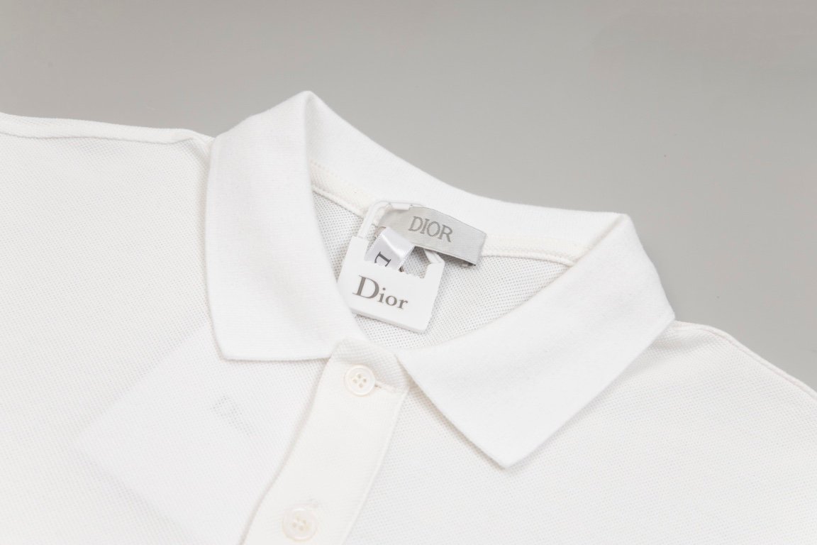 DIOR經典純棉高仿原單衣服 Polo衫短袖