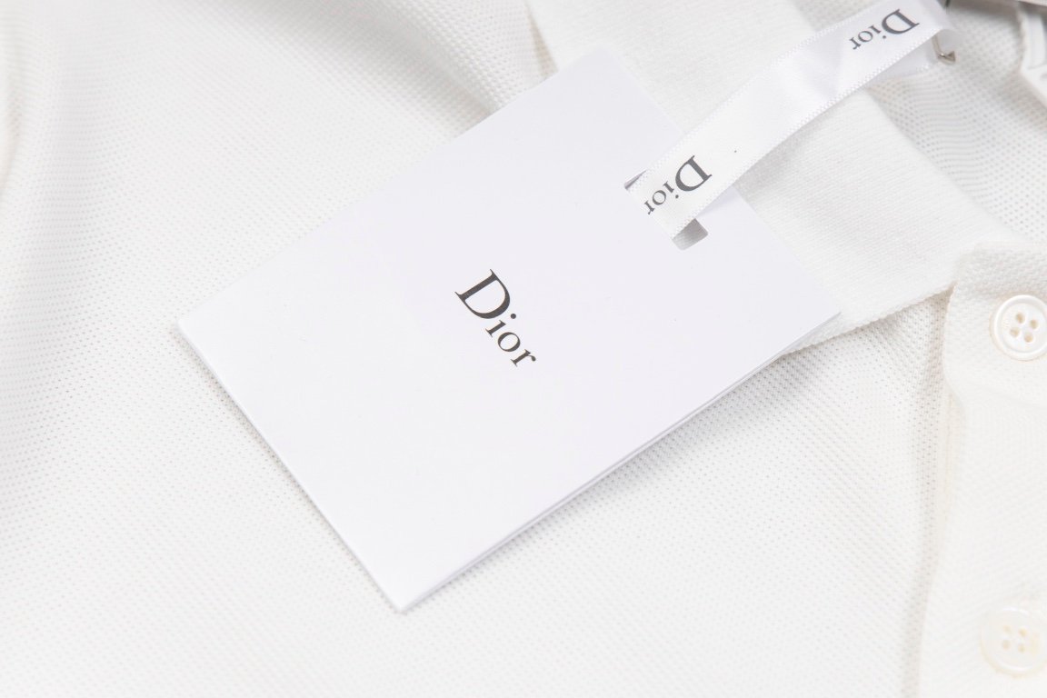 DIOR經典純棉高仿原單衣服 Polo衫短袖