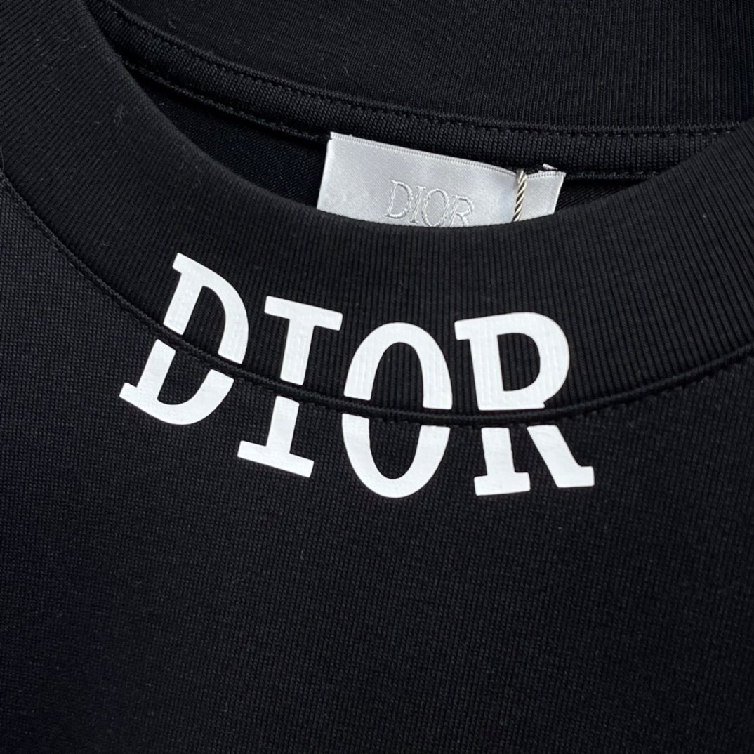 DIOR高仿圓領短袖T恤 印花字母 logo 奢侈品T恤