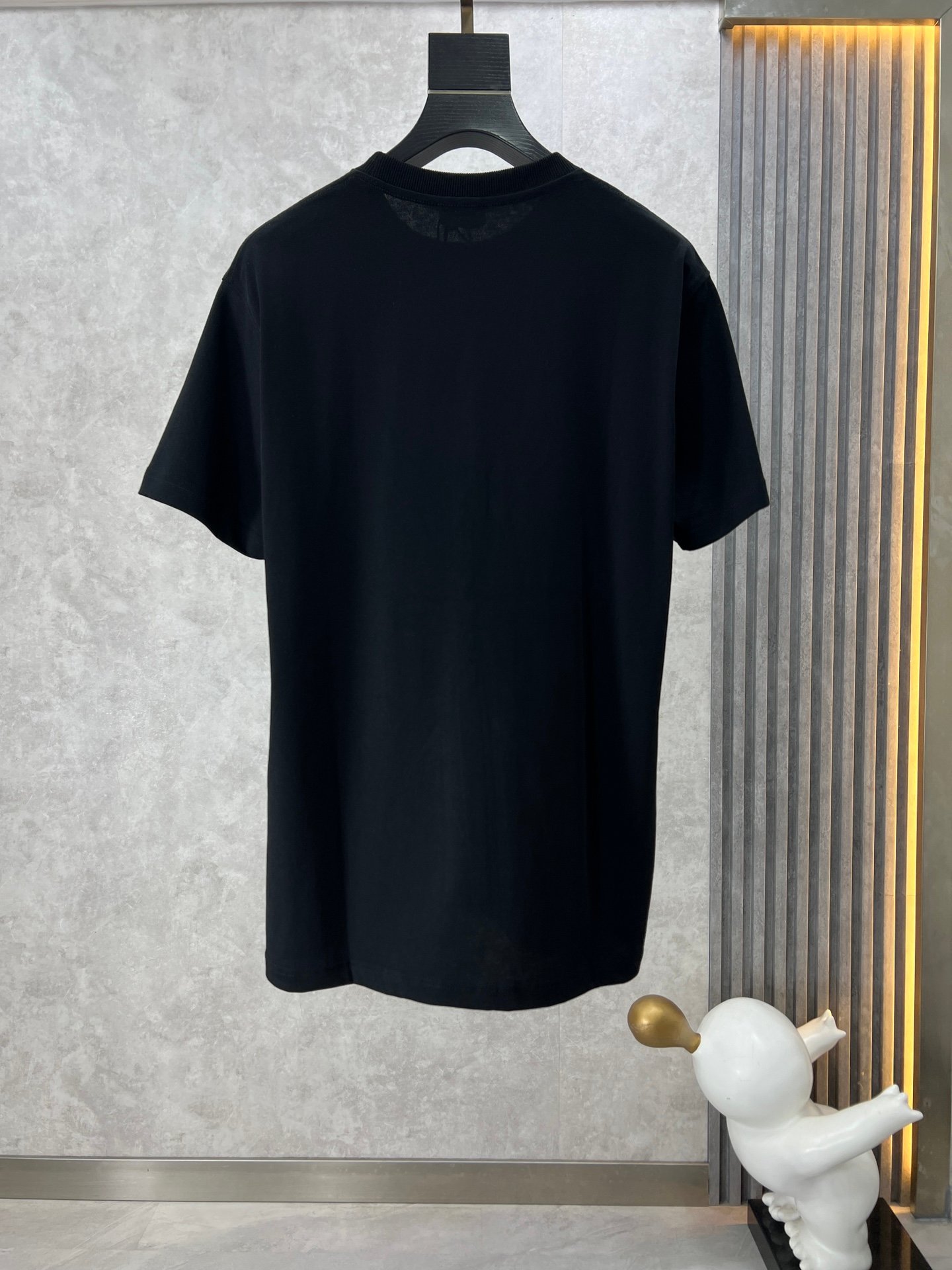 DIOR2024新品高仿男裝衣服純棉短袖T恤 黑色