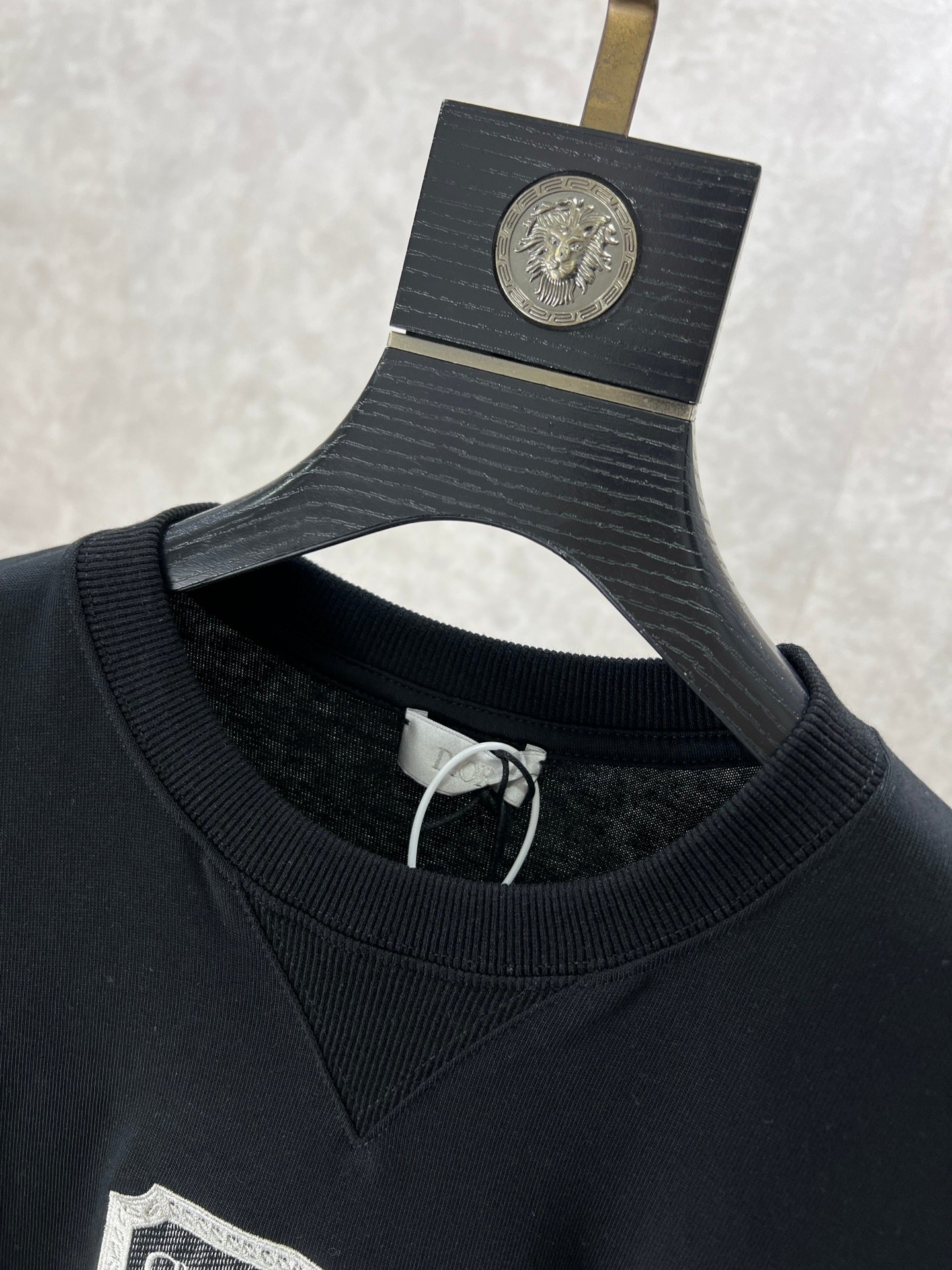 DIOR2024新品高仿男裝衣服純棉短袖T恤 黑色