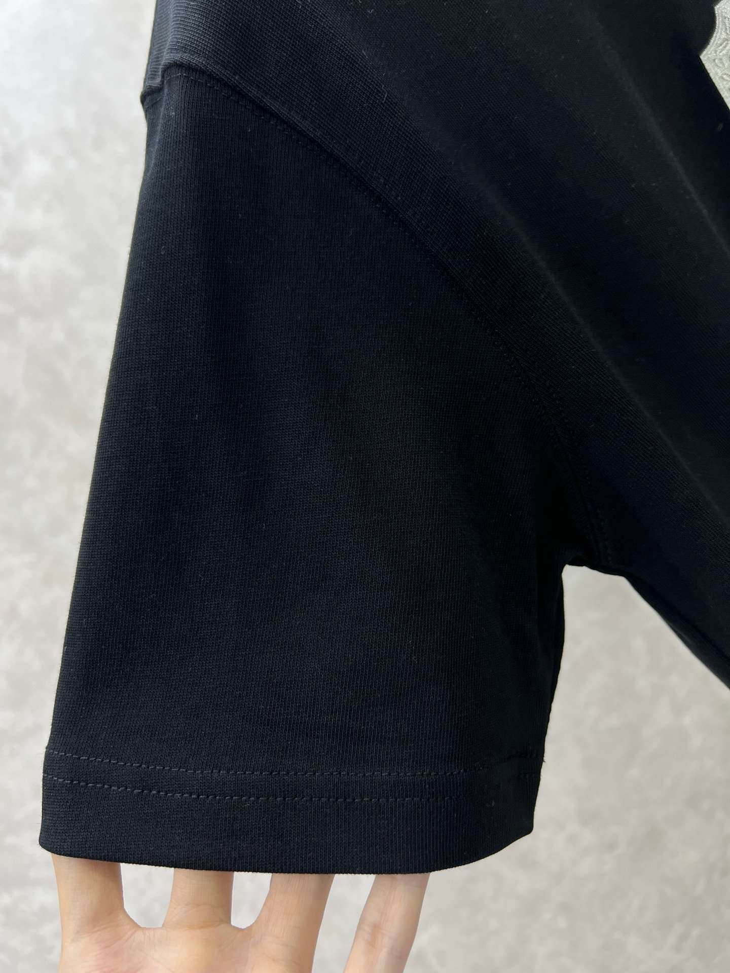 DIOR2024新品高仿男裝衣服純棉短袖T恤 黑色