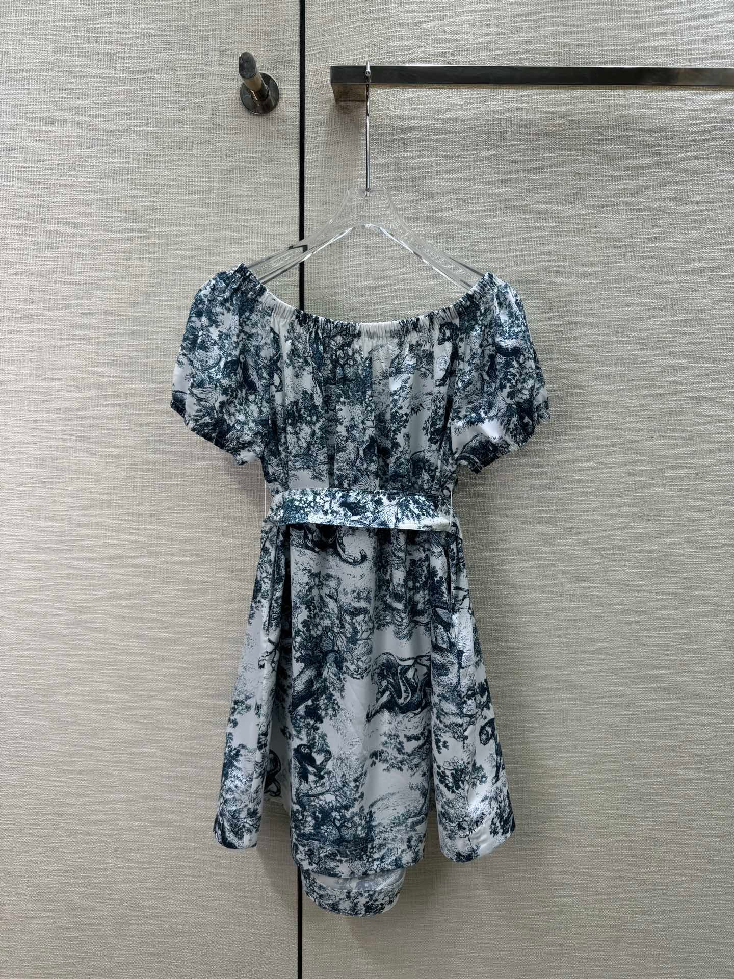 DIOR頂級高仿原單精品一字肩連衣裙