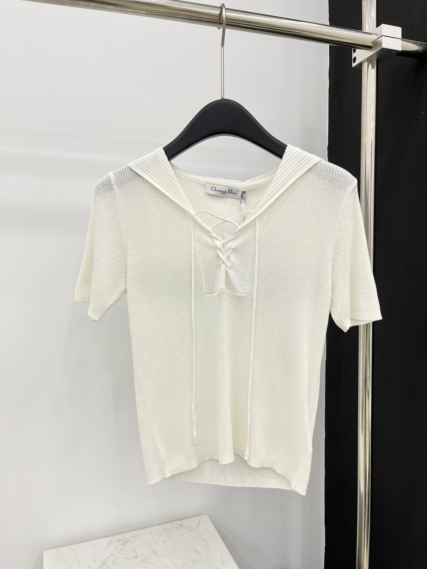 DIOR一比一高仿精品衣服 純棉針織上衣開衫短袖