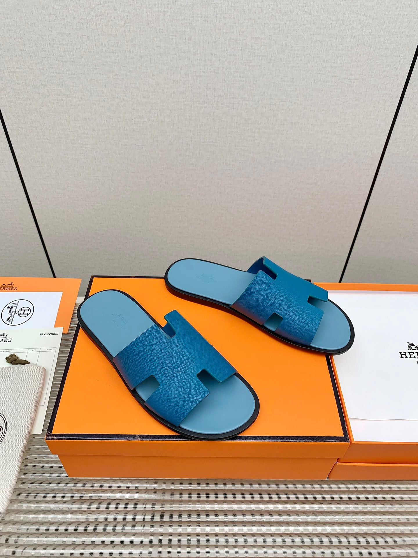 愛馬仕Hermes舅姥爺高端拖鞋高仿男裝鞋子