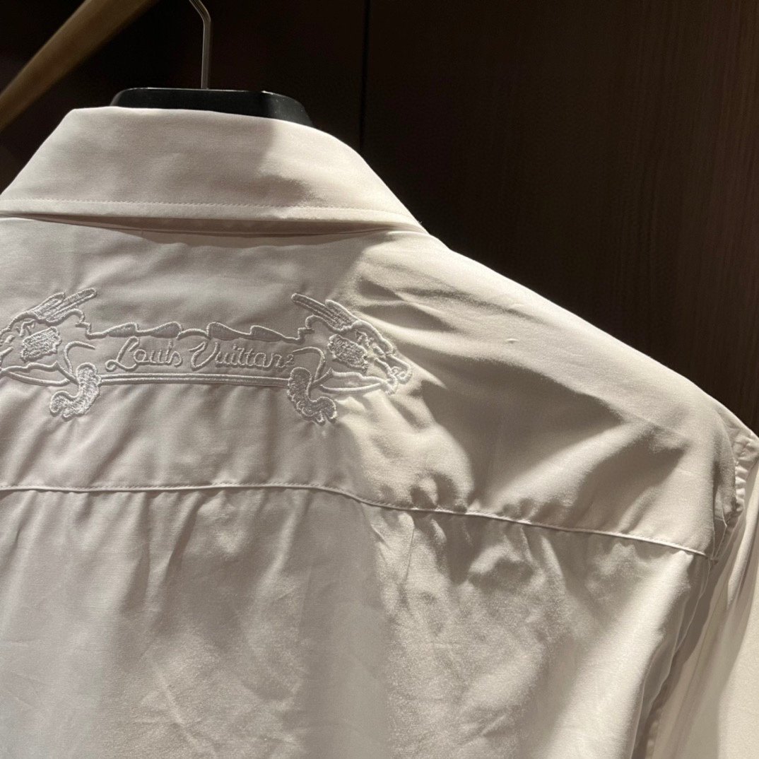 頂級男裝衣服路易威登原單精品襯衣襯衫