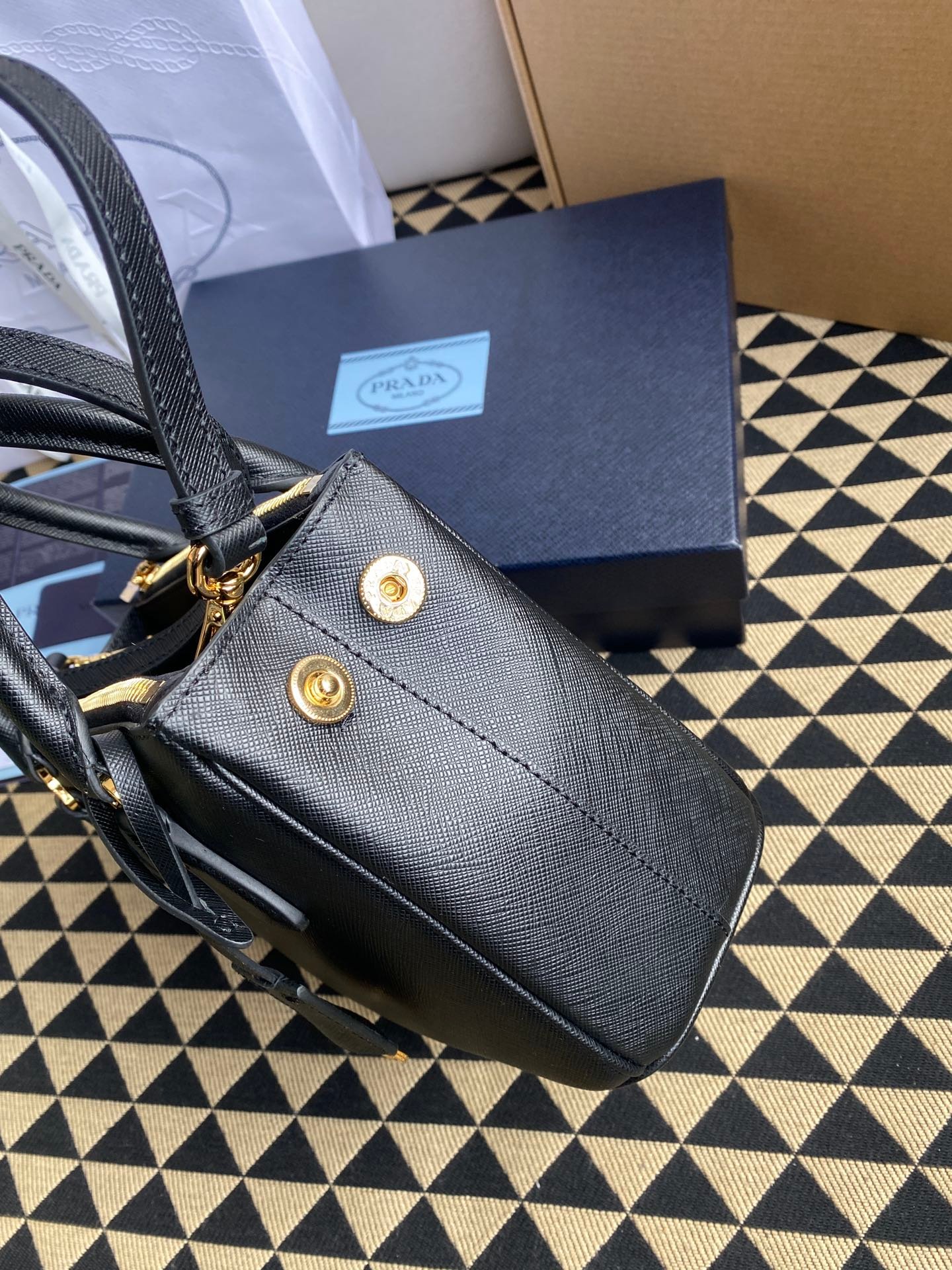 原單普拉達包包 Prada Galleria Saffiano皮革迷你手袋mini殺手包