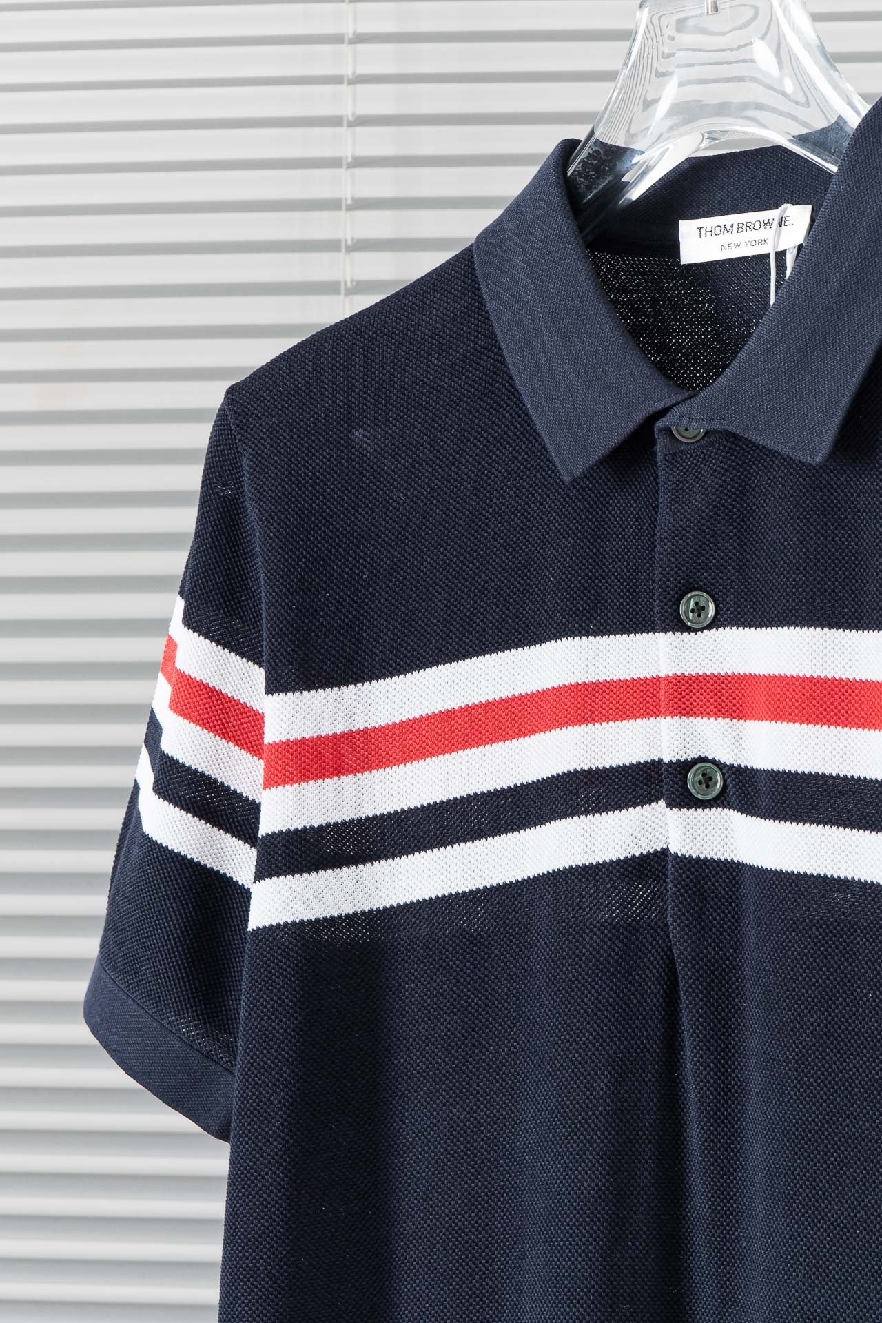 高仿服裝Thom Browne2024針織翻領短袖Polo衫