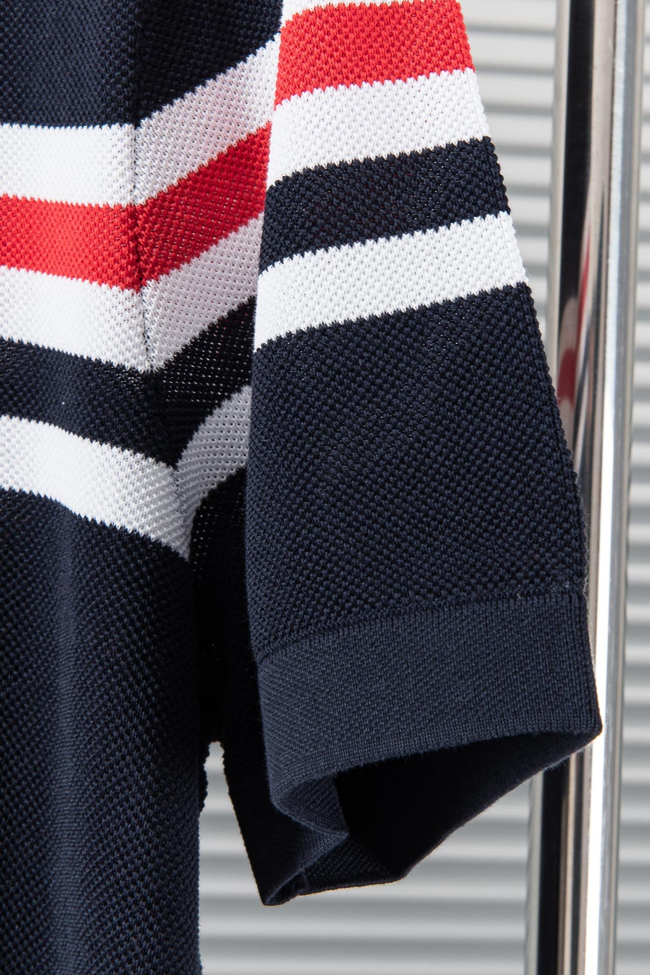 高仿服裝Thom Browne2024針織翻領短袖Polo衫