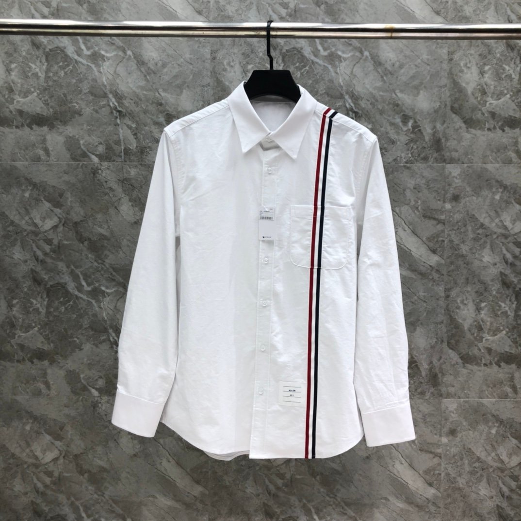頂級原單湯姆佈朗精品服裝高仿男裝襯衣長袖襯衫