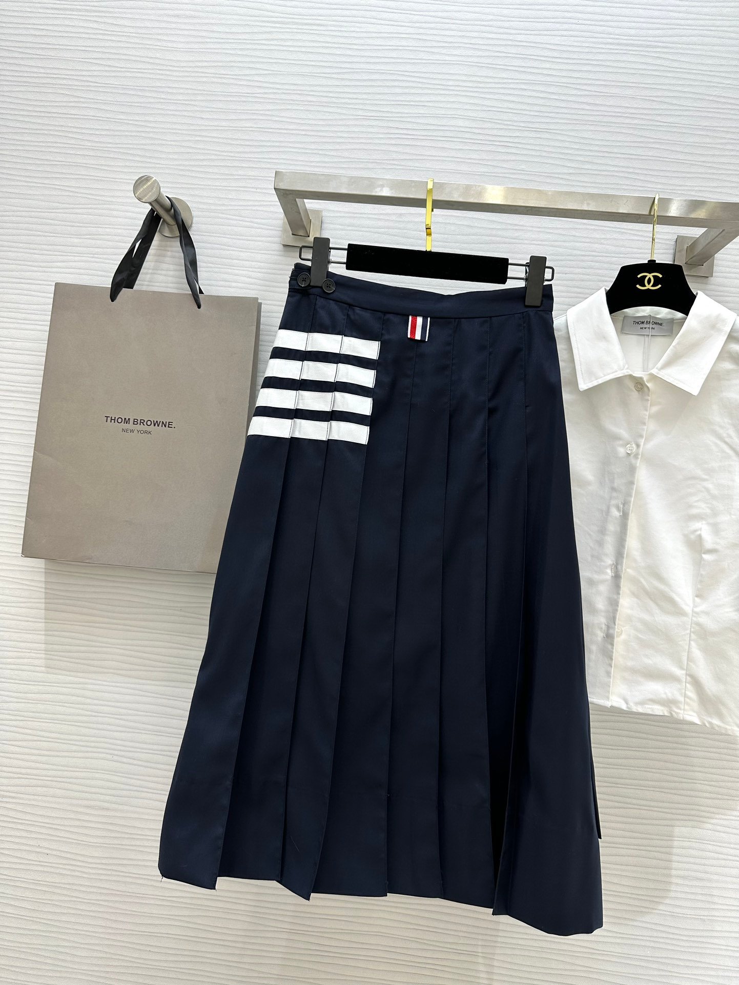 高仿TB春夏新品學院風高級半裙