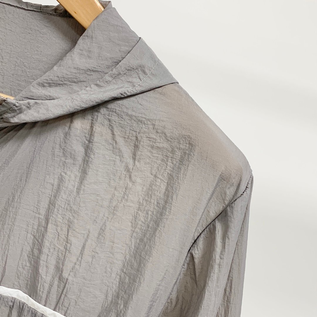 頂級精品服裝特姆佈朗高仿薄款皮護衣連帽外套