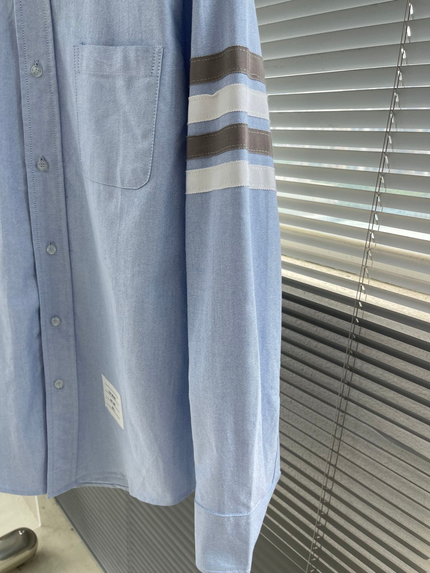 特姆佈朗TB男裝精品衣服牛津紡襯衣長袖襯衫