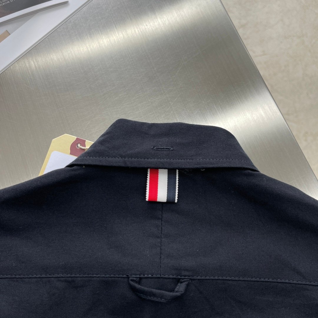 頂級高仿服裝特姆佈朗TB精品衣服長袖牛津紡襯衣男裝