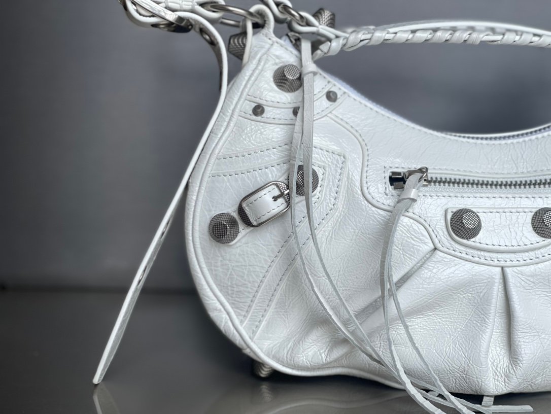 専櫃一比一 balenciaga巴黎世家 LE CAGOLE小號單肩包 油蠟白