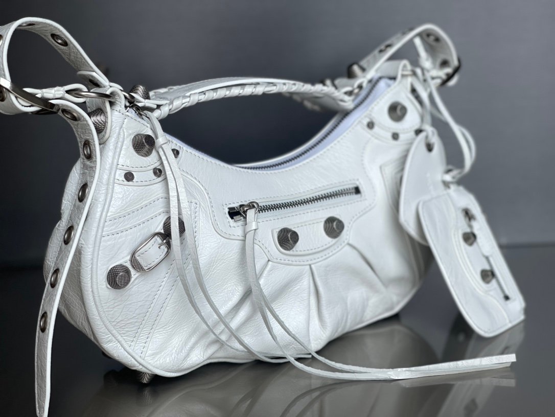 専櫃一比一 balenciaga巴黎世家 LE CAGOLE小號單肩包 油蠟白