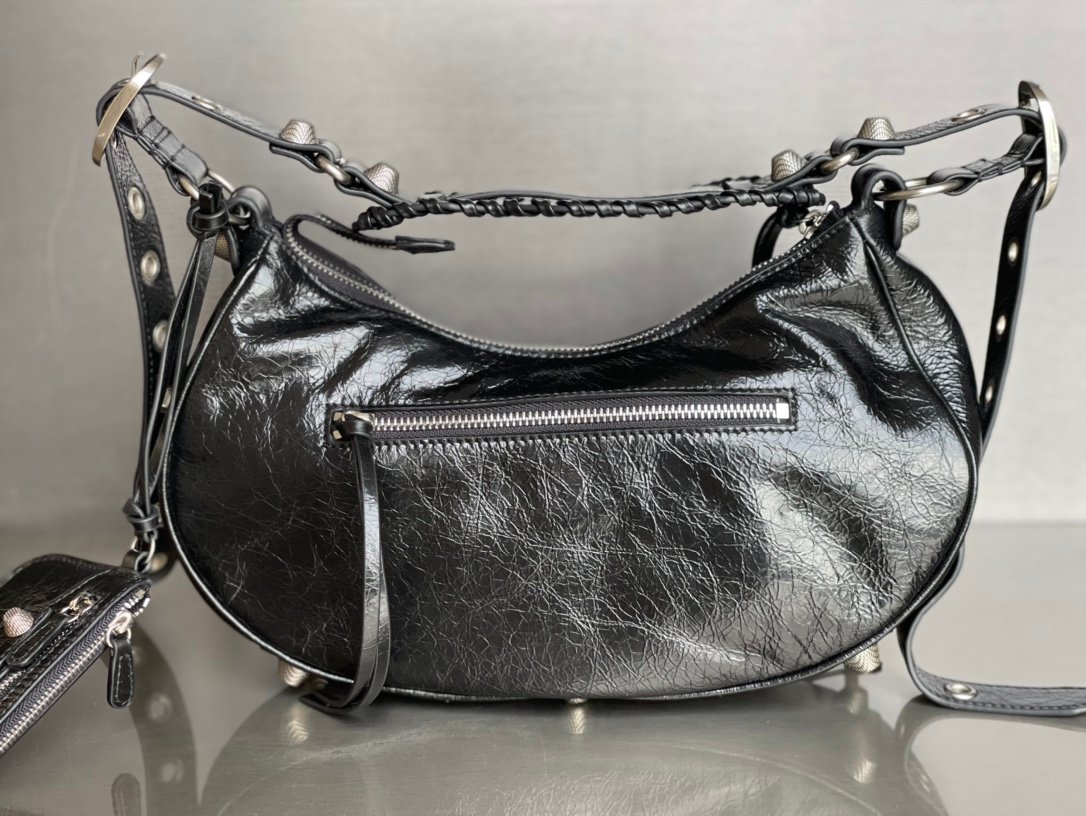 専櫃1比1 BALENCIAGA巴黎世家 LE CAGOLE小號單肩包 油蠟黑