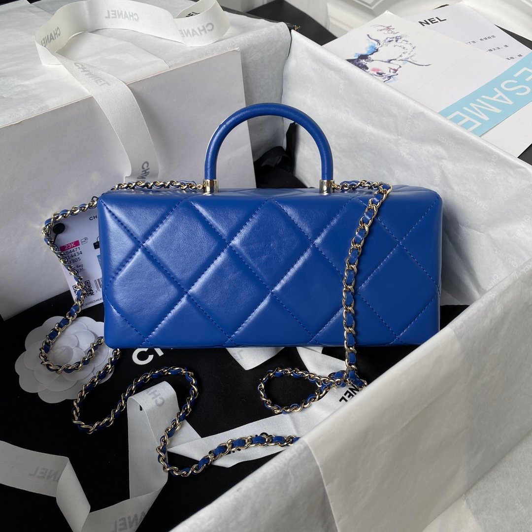 頂級復刻奢侈品CHANEL 香奈兒原單手提包藍色