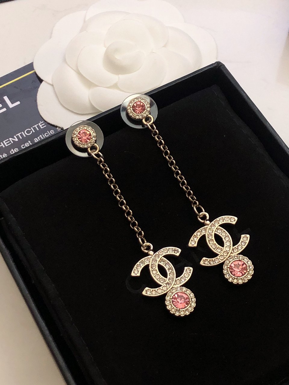 CHANEL一比一復刻耳釘耳環 雙C流蘇太美了