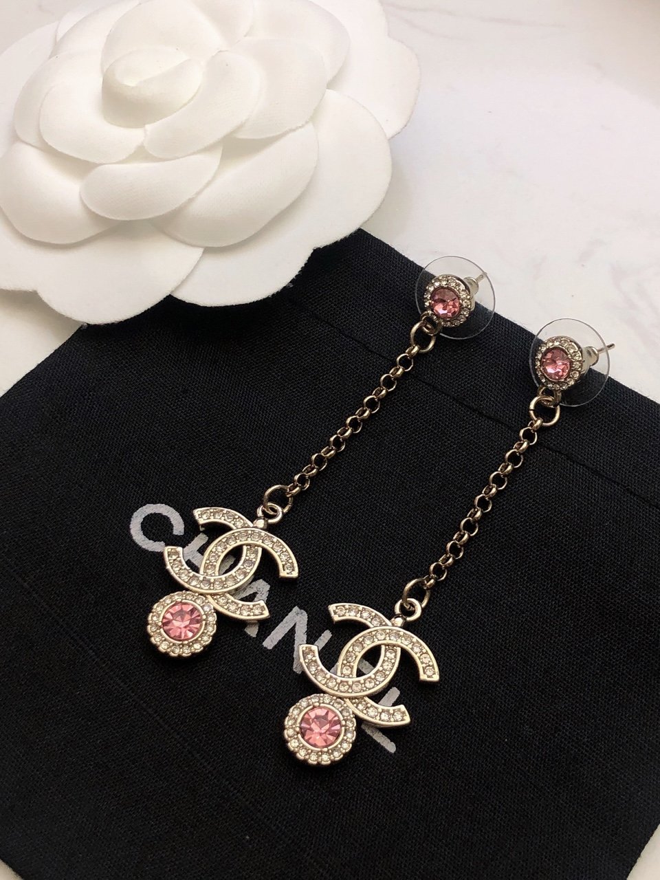 CHANEL一比一復刻耳釘耳環 雙C流蘇太美了