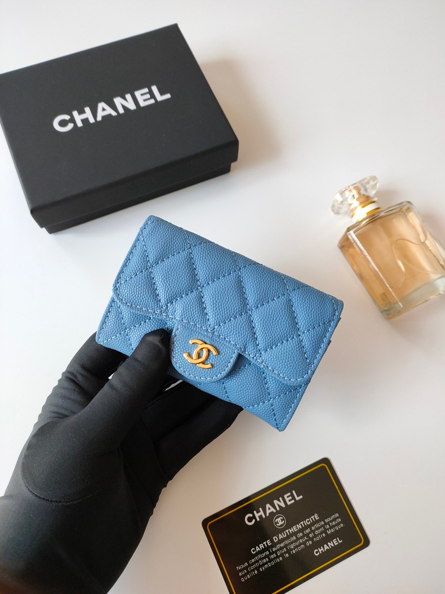 顶级A货CHANEL经典高仿鱼子酱真皮量钱包钱包女款