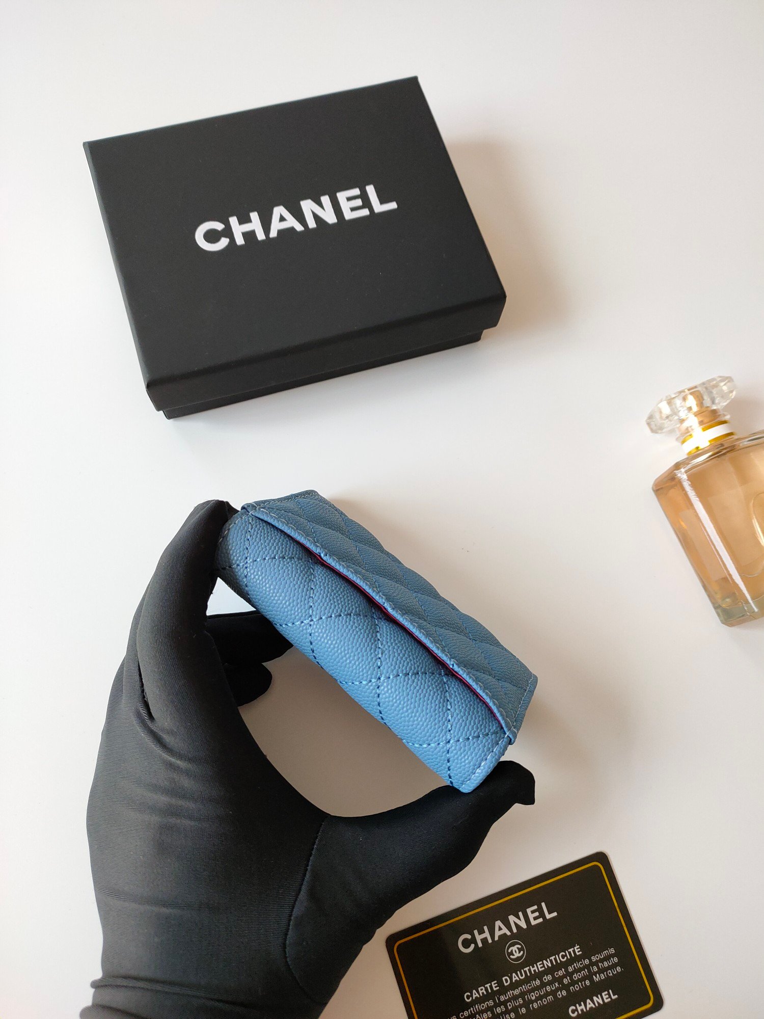 顶级A货CHANEL经典高仿鱼子酱真皮量钱包钱包女款