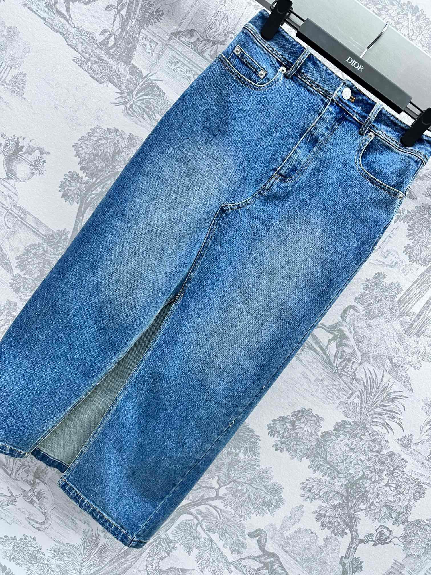 頂級原單DIOR迪奧女款牛仔開產裙子長裙 半身裙