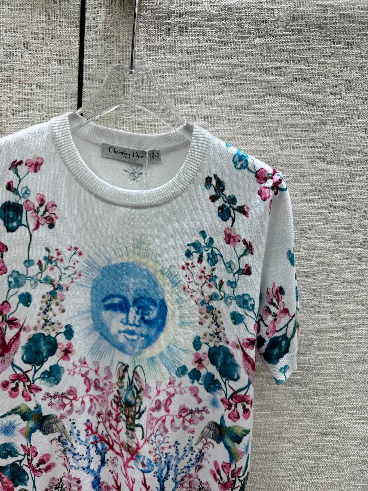 頂級原單復刻DIOR太陽係列針織短袖T恤女款A989B400C