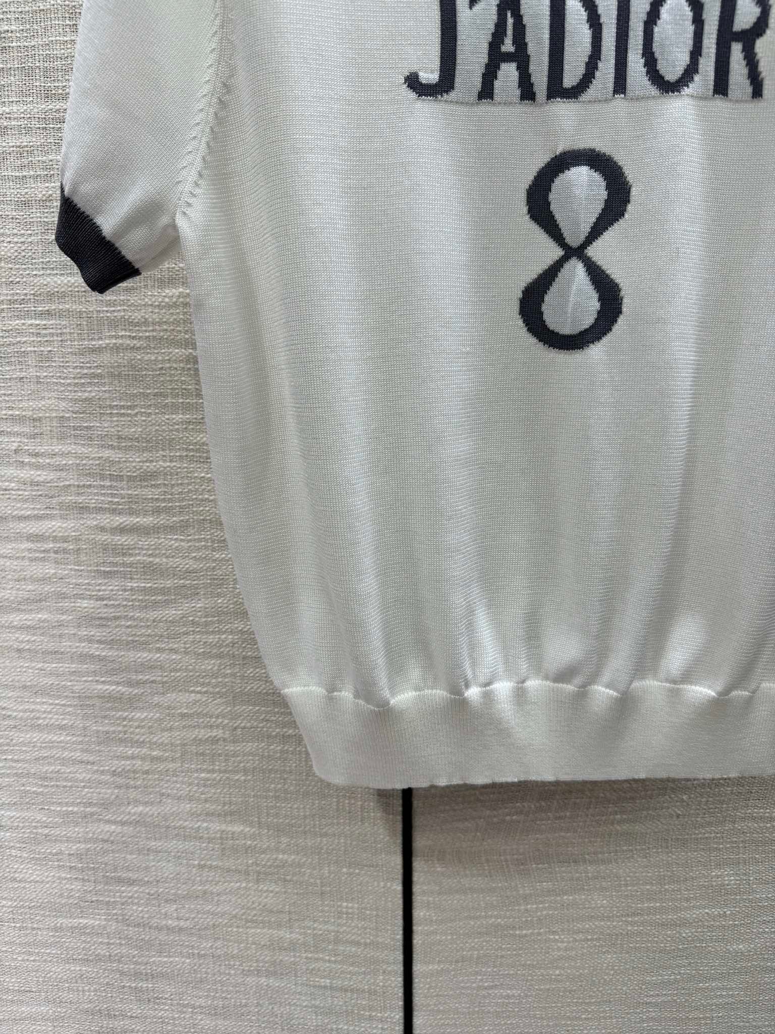 頂級原單DIOR女款撞色圓領短袖T恤 A989B290C