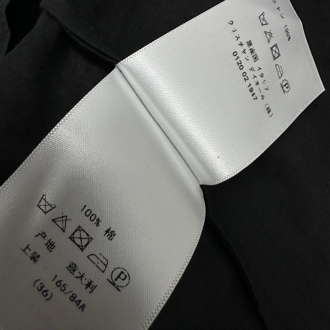 DIOR一比一復刻奢侈品女裝上衣純棉無袖馬甲裙 黑色