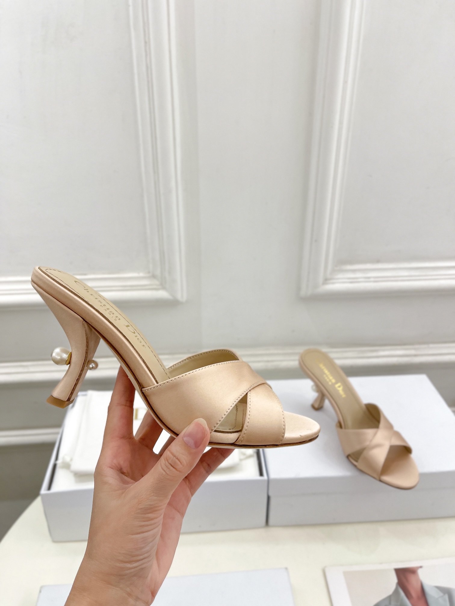 DIOR一比一復刻女款romy高跟涼鞋女款鞋子
