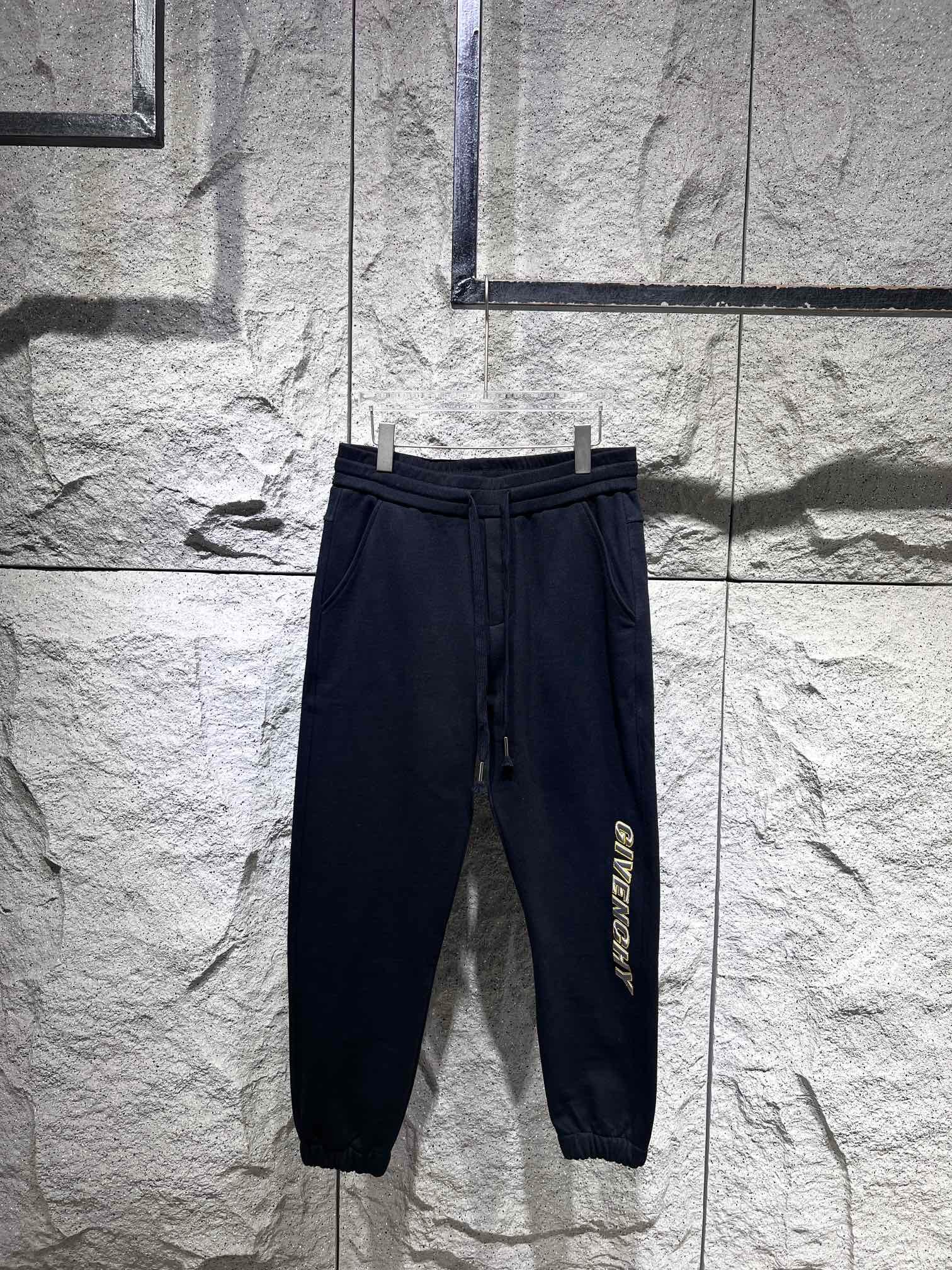2024新品刺繡男裝紀梵希高仿休閒褲