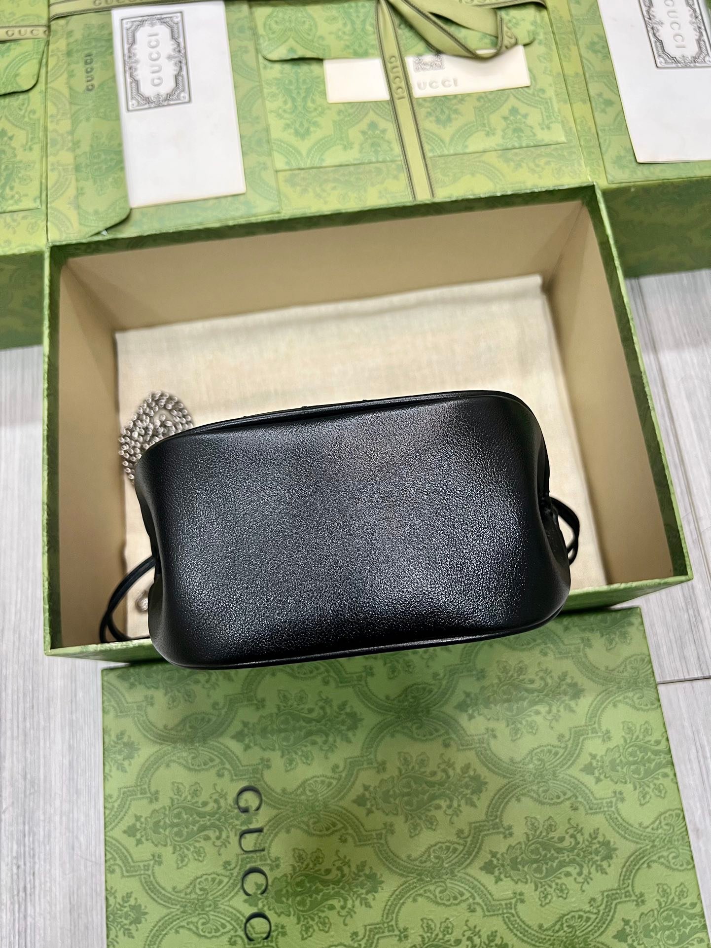 Blondie系列原單Gucci古馳女士真皮包包水桶包