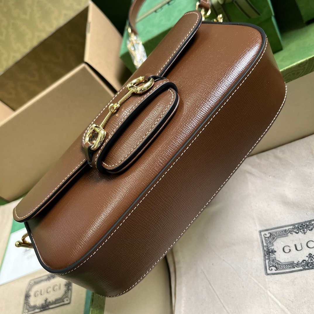 Gucci Horsebit 1955系列高仿肩背包單肩包女士真皮斜挎包