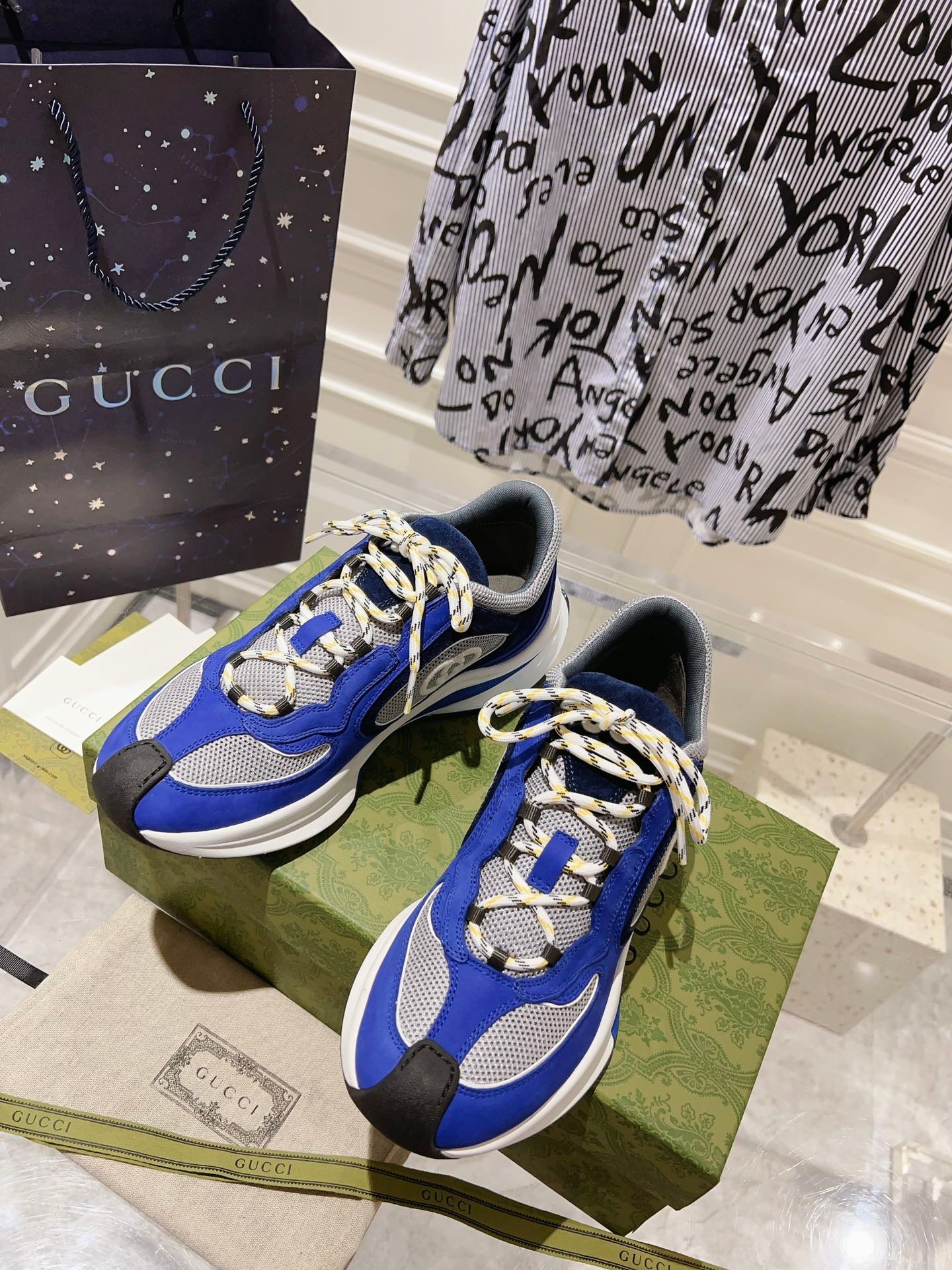 頂級原單高仿Gucci情侶款休閒運動鞋老爹鞋