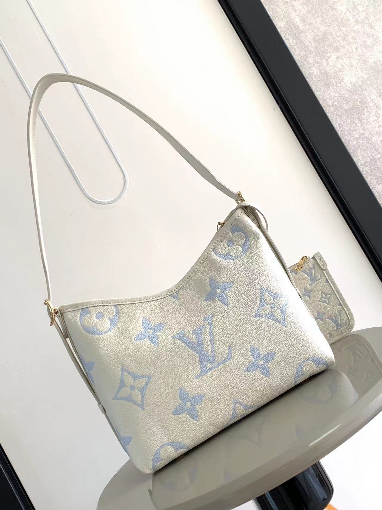 M46288M46203一比一復刻LV路易威登CarryAll壓紋皮革女士手袋手提包