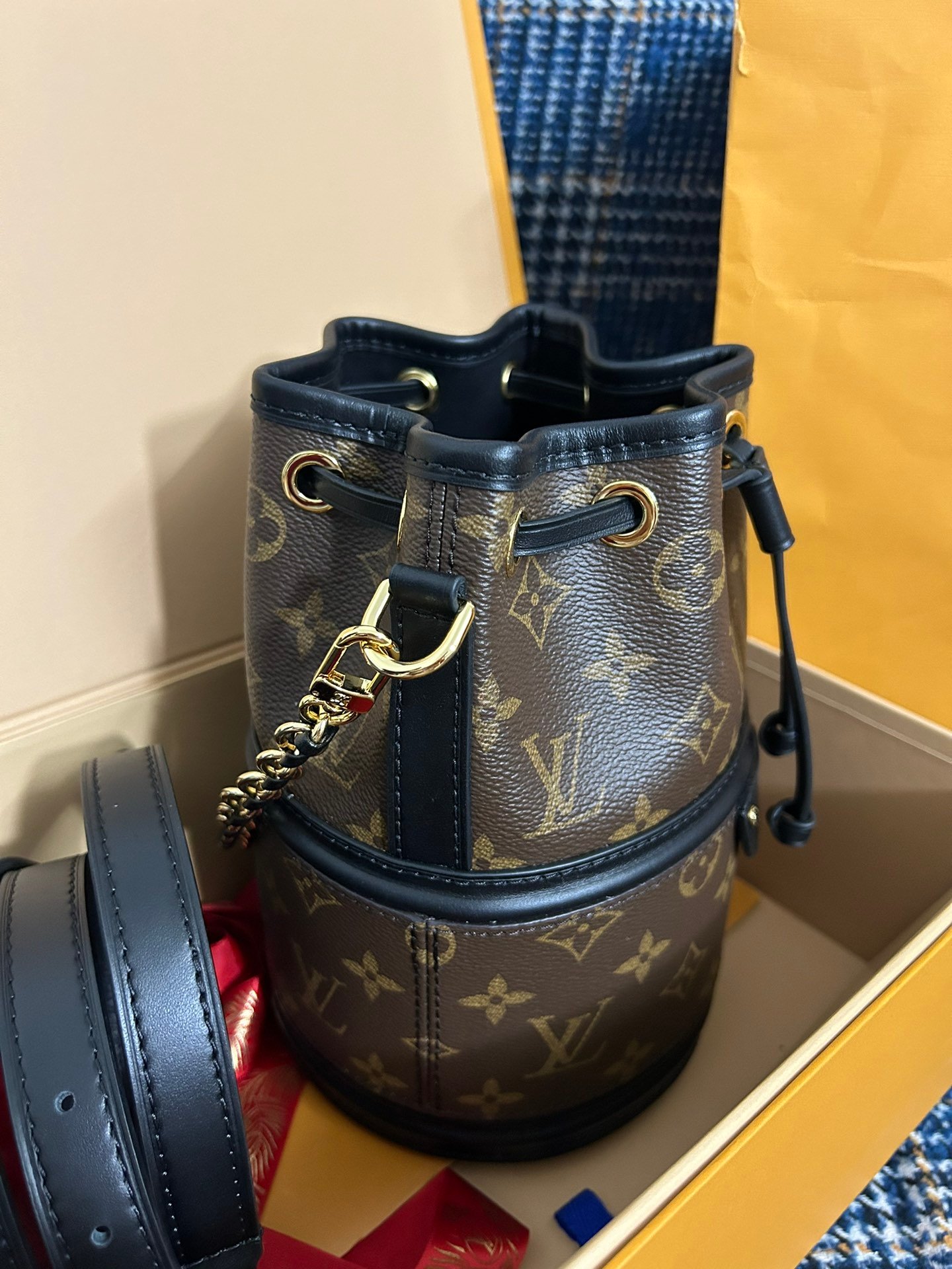 頂級原單LV高仿復刻M83480 Canoé手袋手提包水桶包