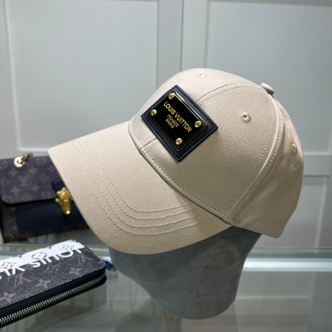 專櫃同步路易威登LV高仿刺繡棒球帽簡單大方鴨舌帽