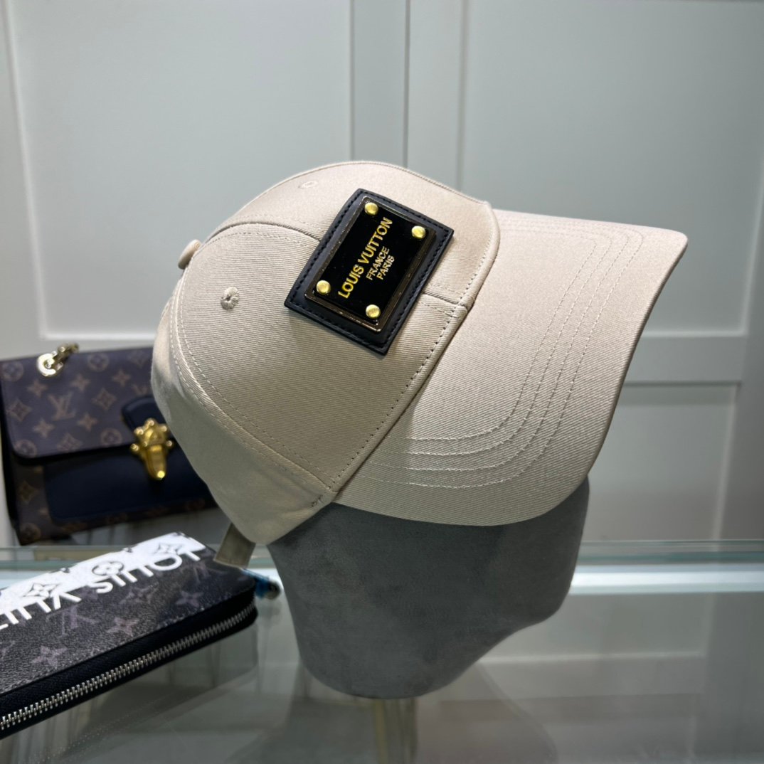 專櫃同步路易威登LV高仿刺繡棒球帽簡單大方鴨舌帽