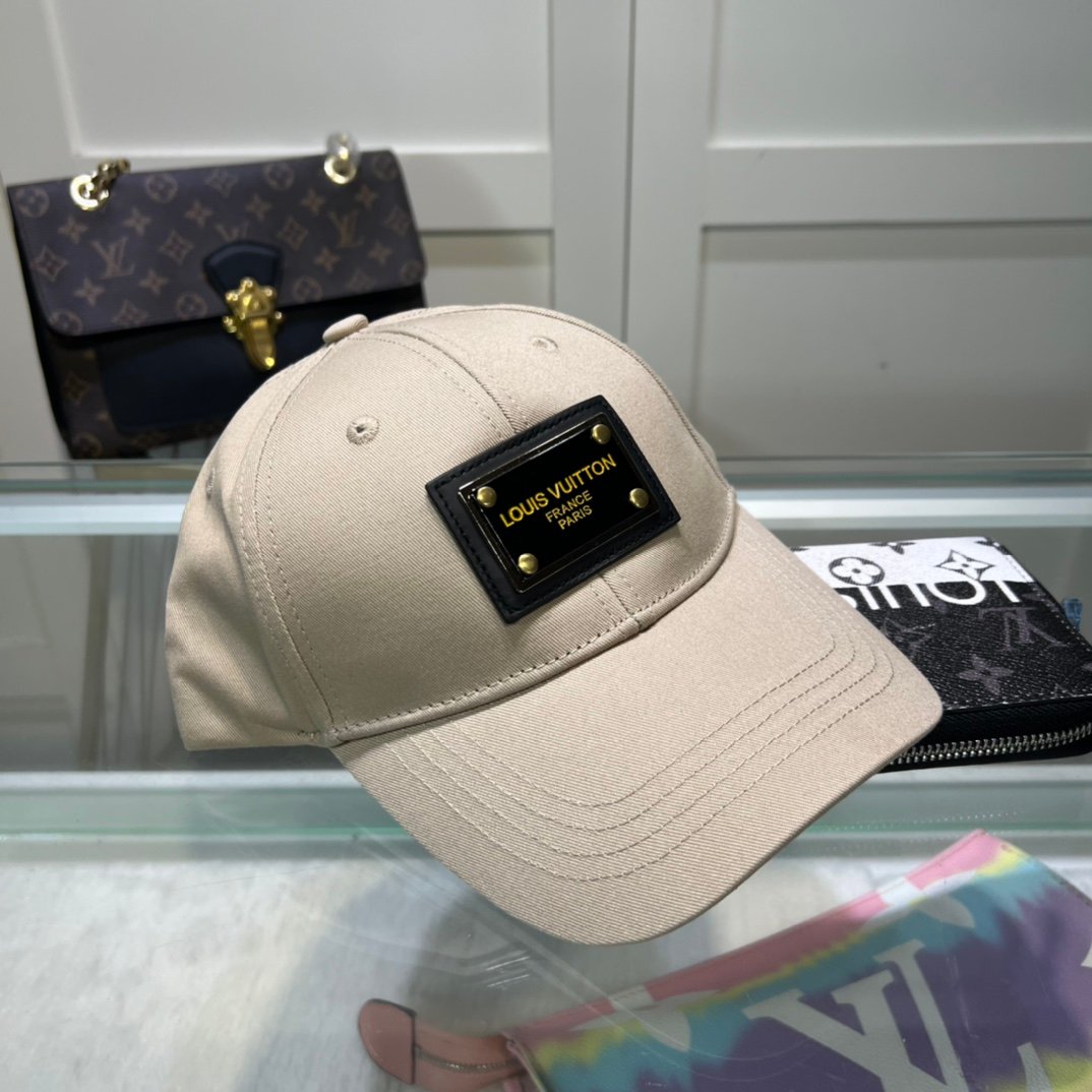 專櫃同步路易威登LV高仿刺繡棒球帽簡單大方鴨舌帽