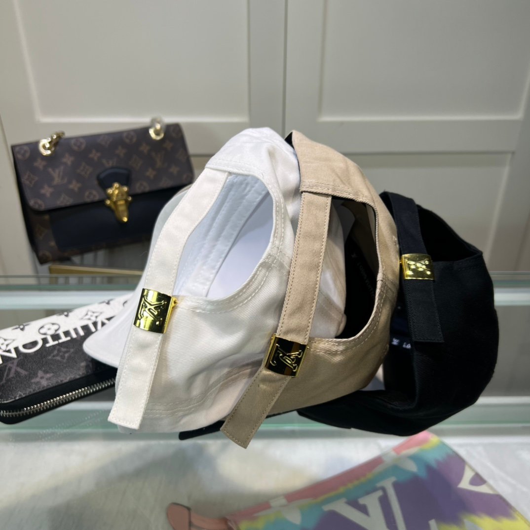 專櫃同步路易威登LV高仿刺繡棒球帽簡單大方鴨舌帽